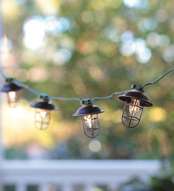 Electric Landscape Lights
 Indoor Outdoor Electric Metal Lantern String Lights