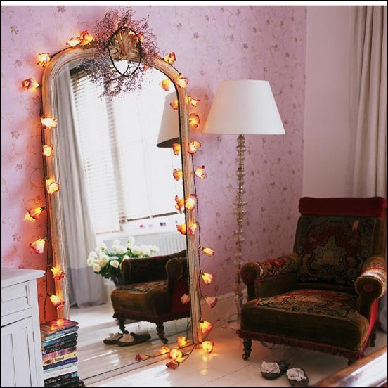 Fairy Light Bedroom
 Key Interiors by Shinay Vintage Style Teen Girls Bedroom
