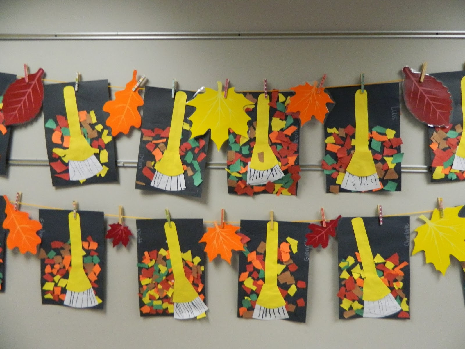 Fall Art Activities For Preschool
 the vintage umbrella rakes and leaves art project