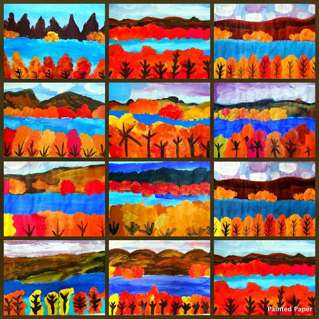 Fall Crafts For Elementary Students
 Autumn Landscape Art Project Ideas