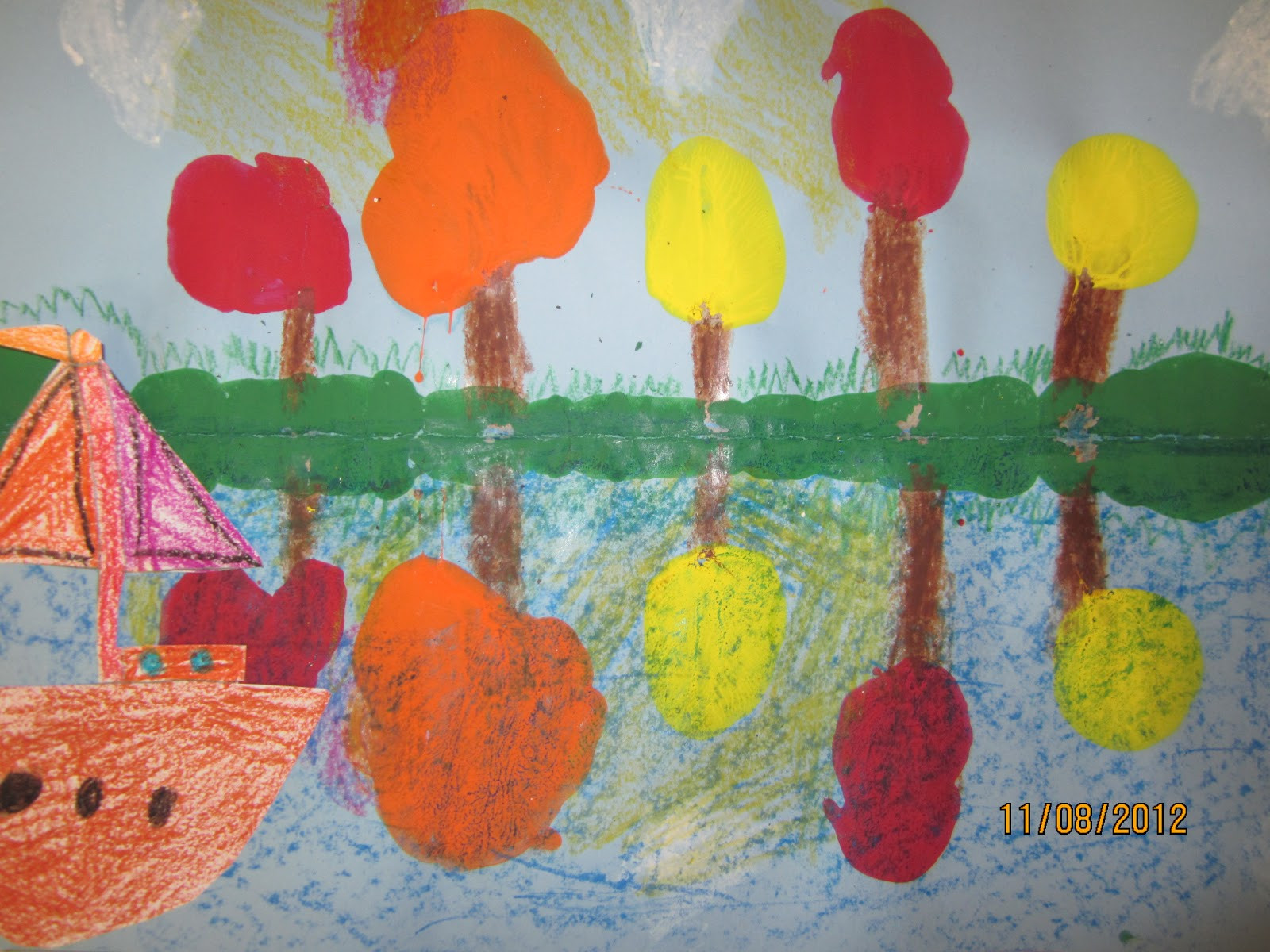 Fall Crafts For First Graders
 Amazing Art Adventures Fall Reflections 1st grade