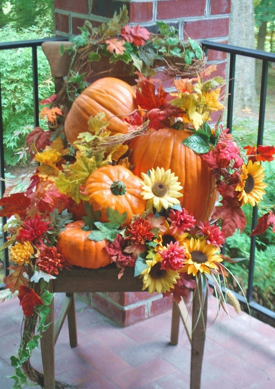 Fall Decorating Ideas For Outside
 shelley b decor and more Fall Porch Decorating