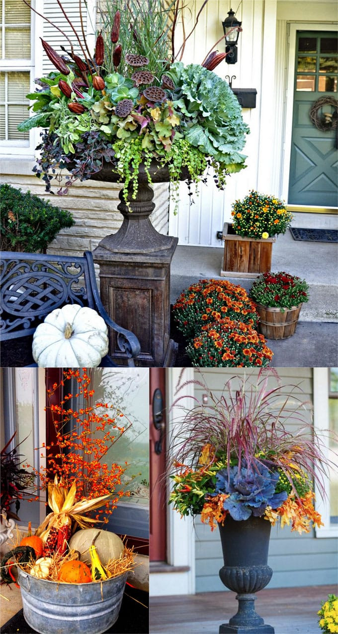 Fall Decorating Ideas For Outside
 22 Beautiful Fall Planters for Easy Outdoor Fall