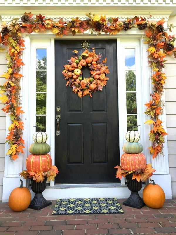 Fall Door Decor
 Autumn Porch Decorating Ideas