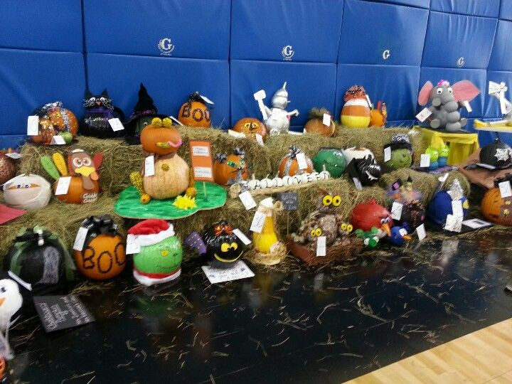 Fall Festival Ideas For Schools
 Each class at our school decorated a pumpkin for the Fall