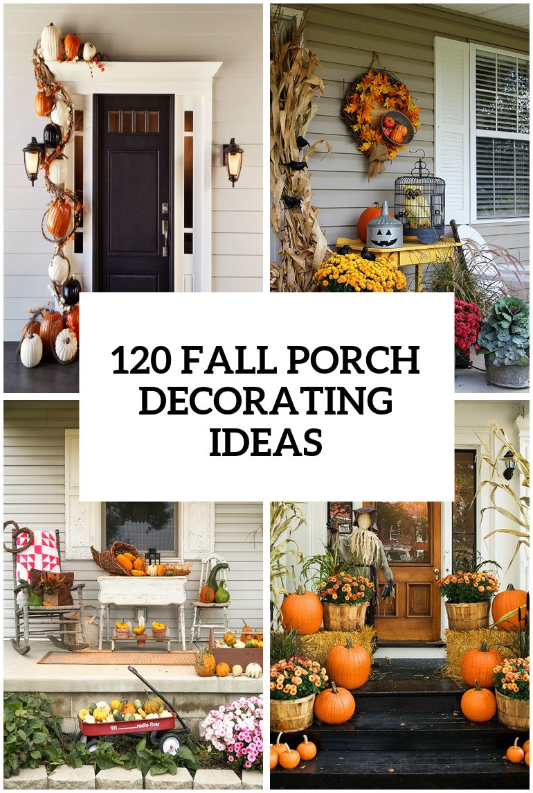 Fall Ideas Pinterest
 120 Fall Porch Decorating Ideas Shelterness