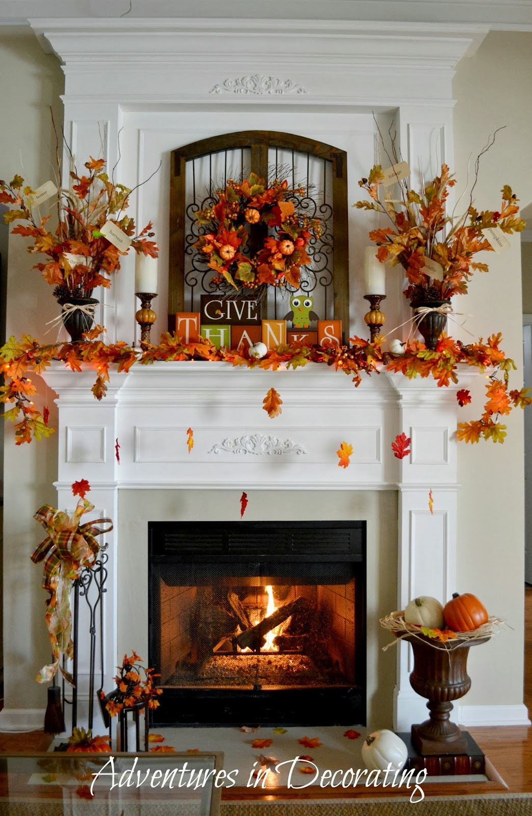 Fall Ideas Pinterest
 Adventures in Decorating Our Fall Mantel