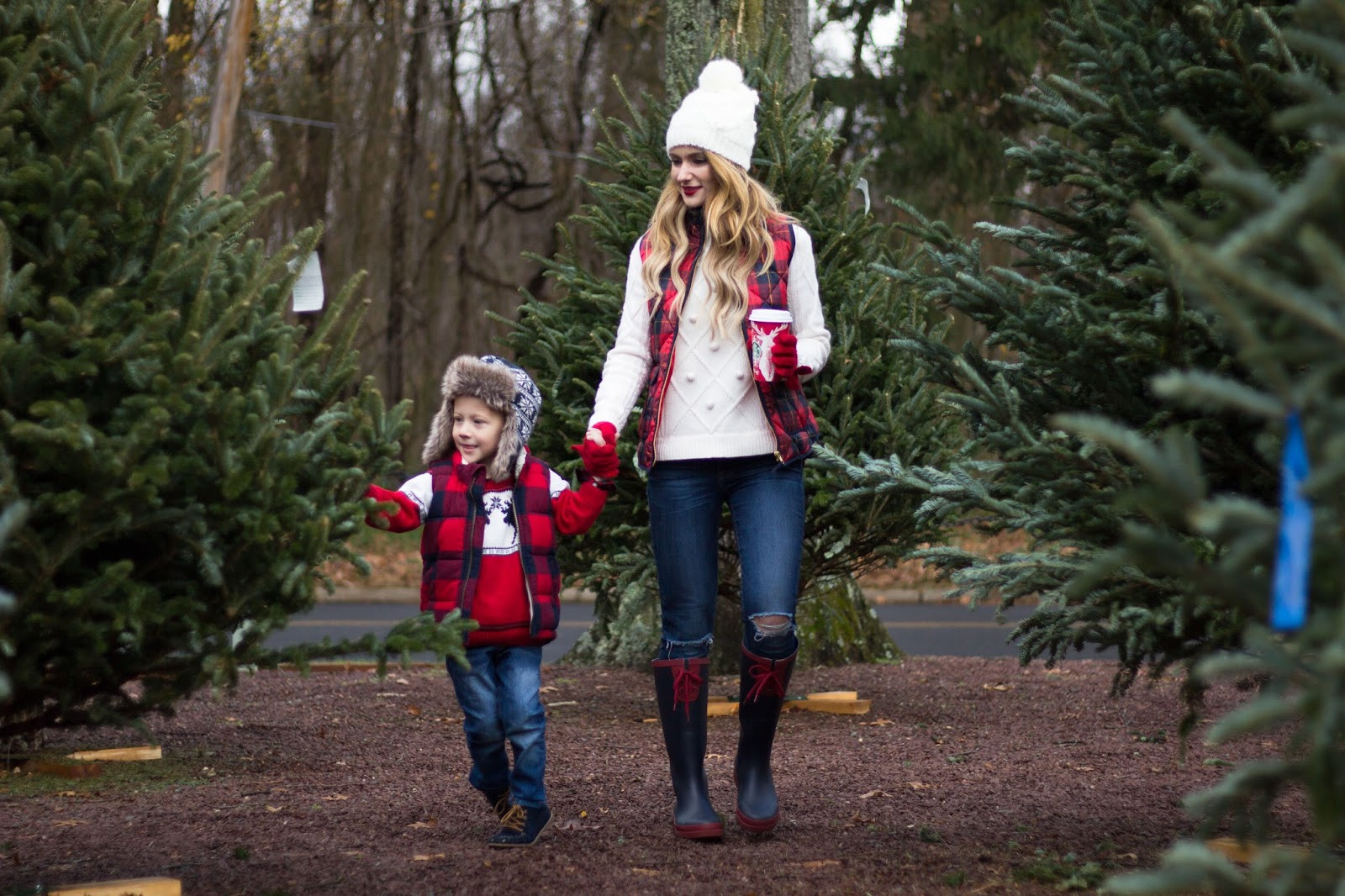 Family Christmas Photo Outfit Ideas
 Mother and Son Holiday Outfits