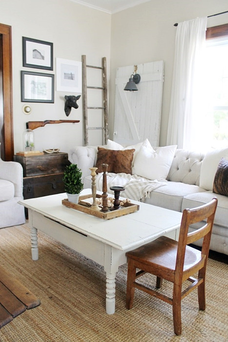 Farmhouse Living Room Chairs
 The Willow Farmhouse Charming Home Tour Town & Country