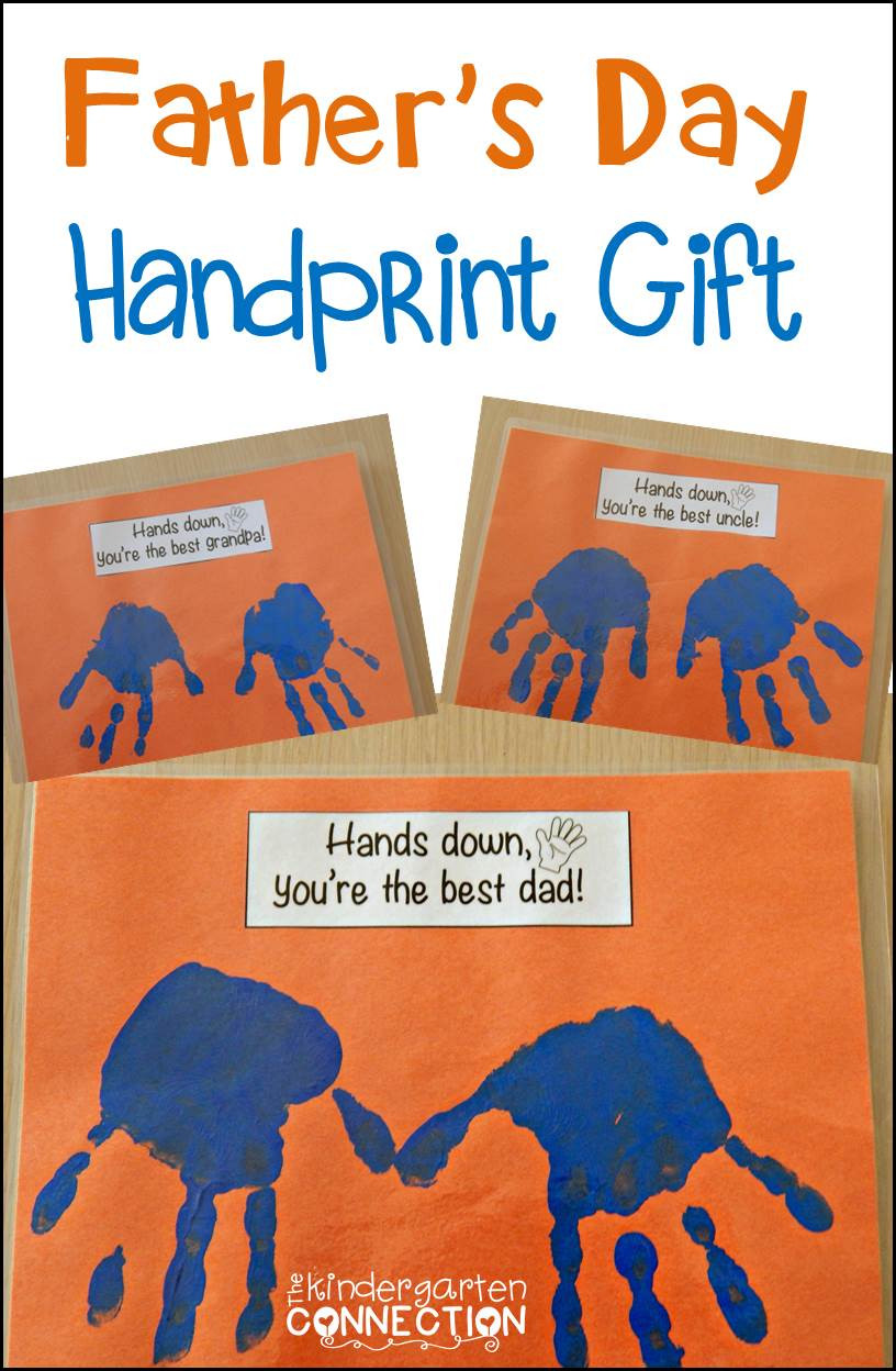 Fathers Day Crafts For Kindergarten
 Father s Day Handprint Gift The Kindergarten Connection