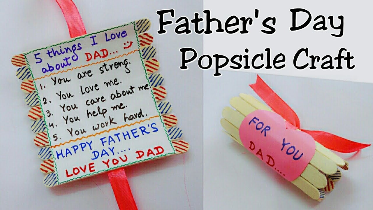 Fathers Day Gifts From Kid
 Best Gift Idea for Father s Day Father s Day Popsicle