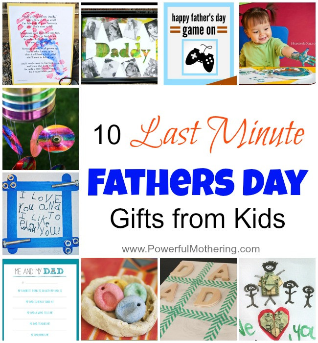Fathers Day Gifts From Kid
 10 Last Minute Fathers Day Gifts from Kids
