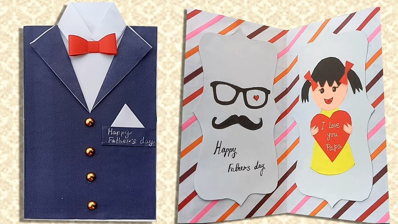 Fathers Day Ideas Cards
 DIY Father s day Greeting card ideas Handmade Father s