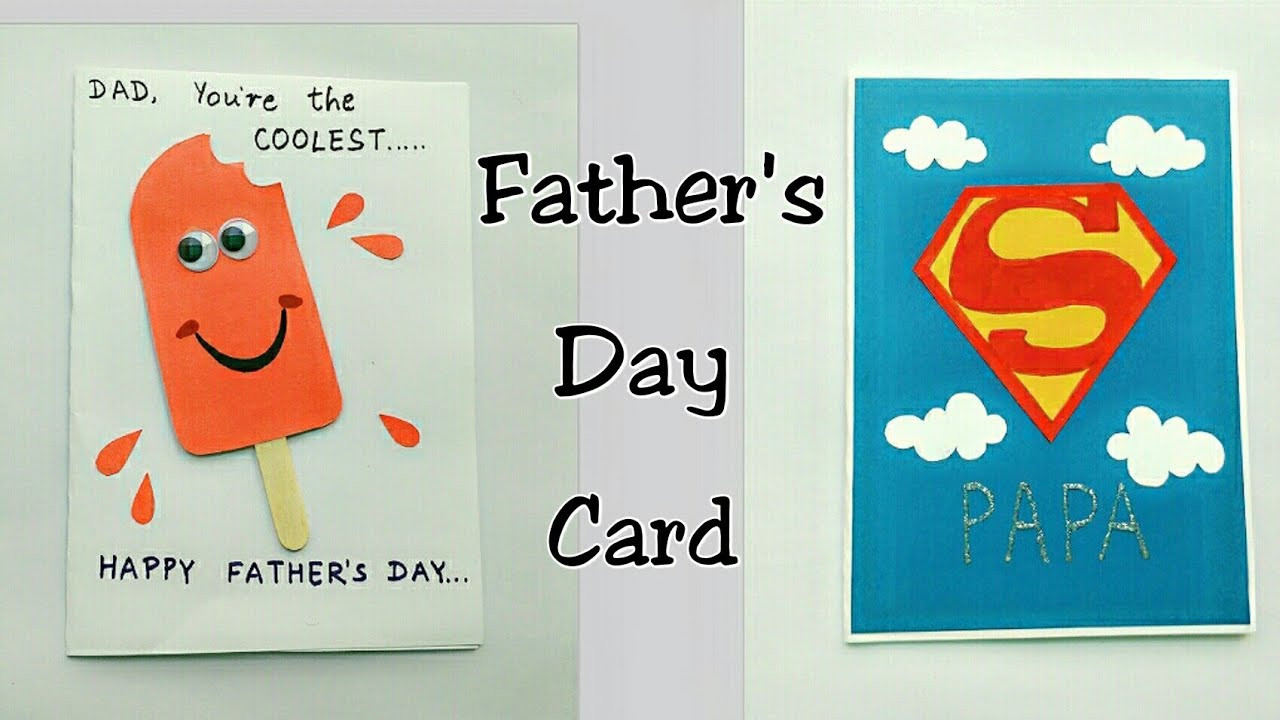 Fathers Day Ideas Cards
 2 Father s Day Card Ideas for Kids Father s Day Card