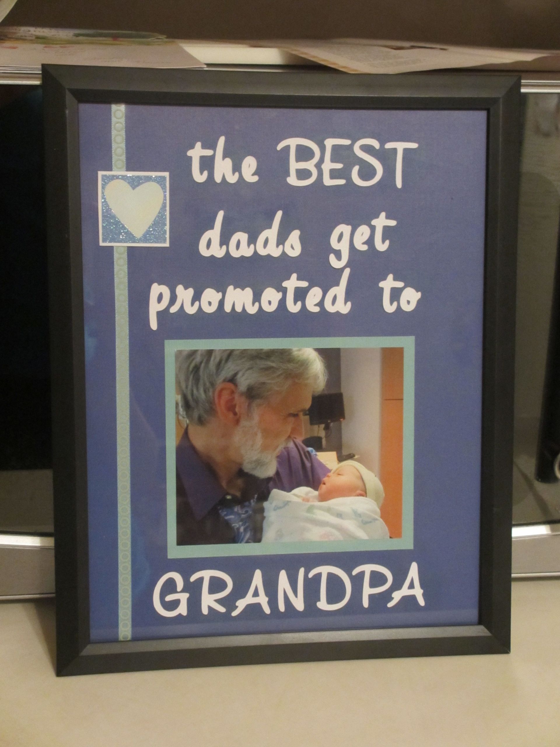 Fathers Day Ideas For Grandpas
 first time grandpa t idea DIY dollar store frame used