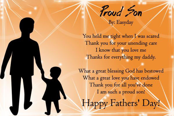 Fathers Day Quote For Son
 Awesome Fathers Day Poems From Son Unique Fathers Day