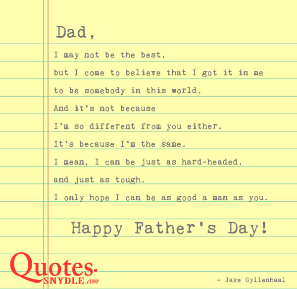 Fathers Day Quote For Son
 Happy Fathers Day Quotes with Quotes and Sayings