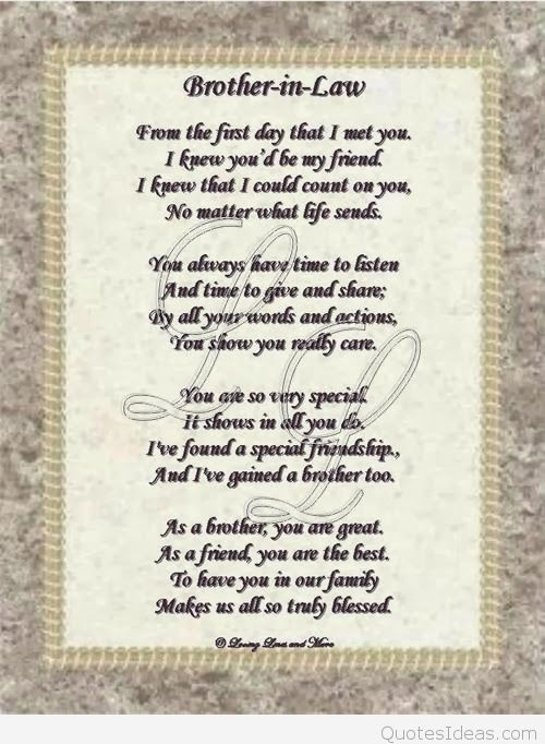 Fathers Day Quotes For Brothers
 Happy birthday brothers in law quotes cards sayings