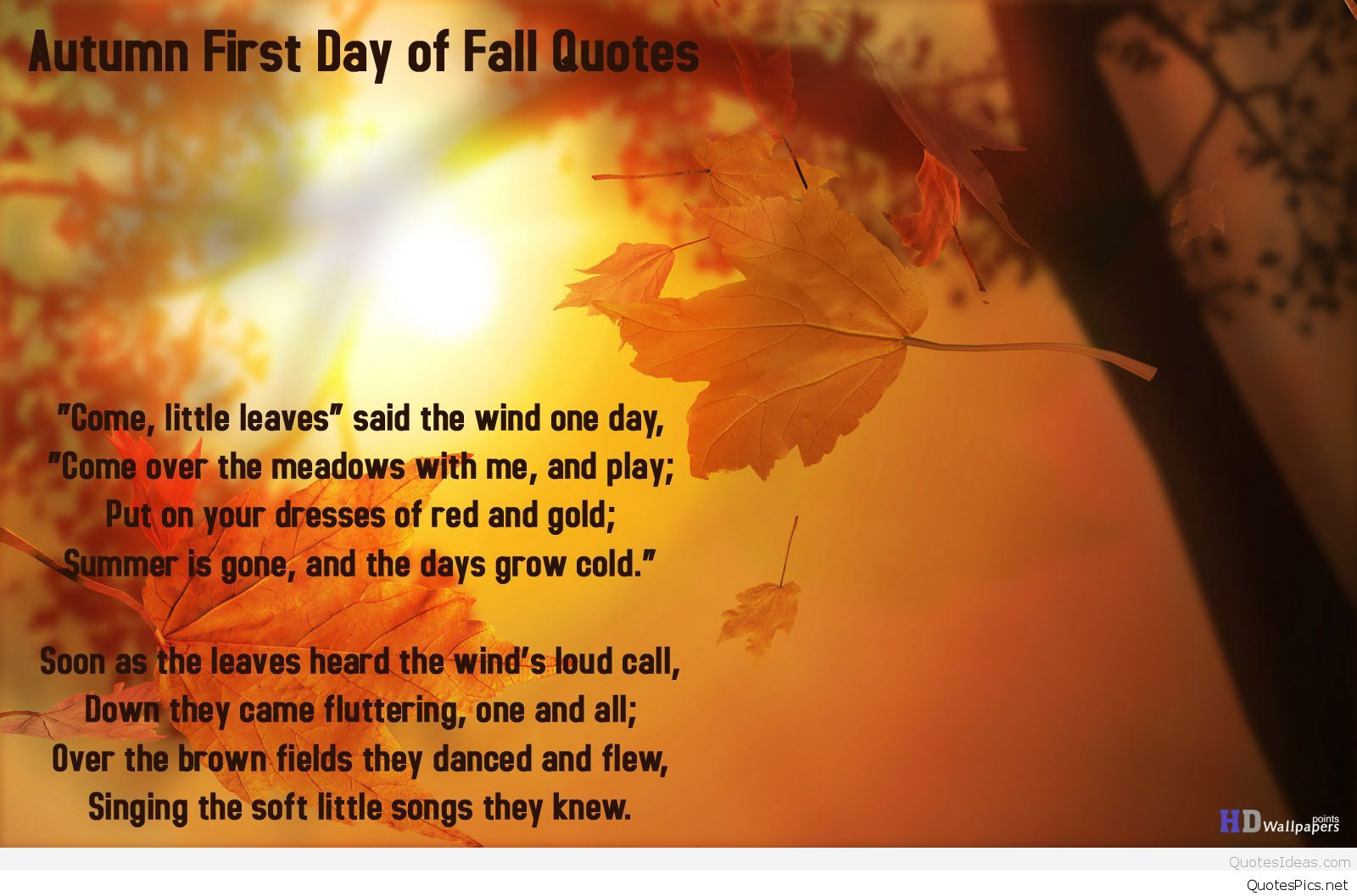 First Day Of Fall Quotes
 Cute Fall Autumn Happy Quotes goodbye summer