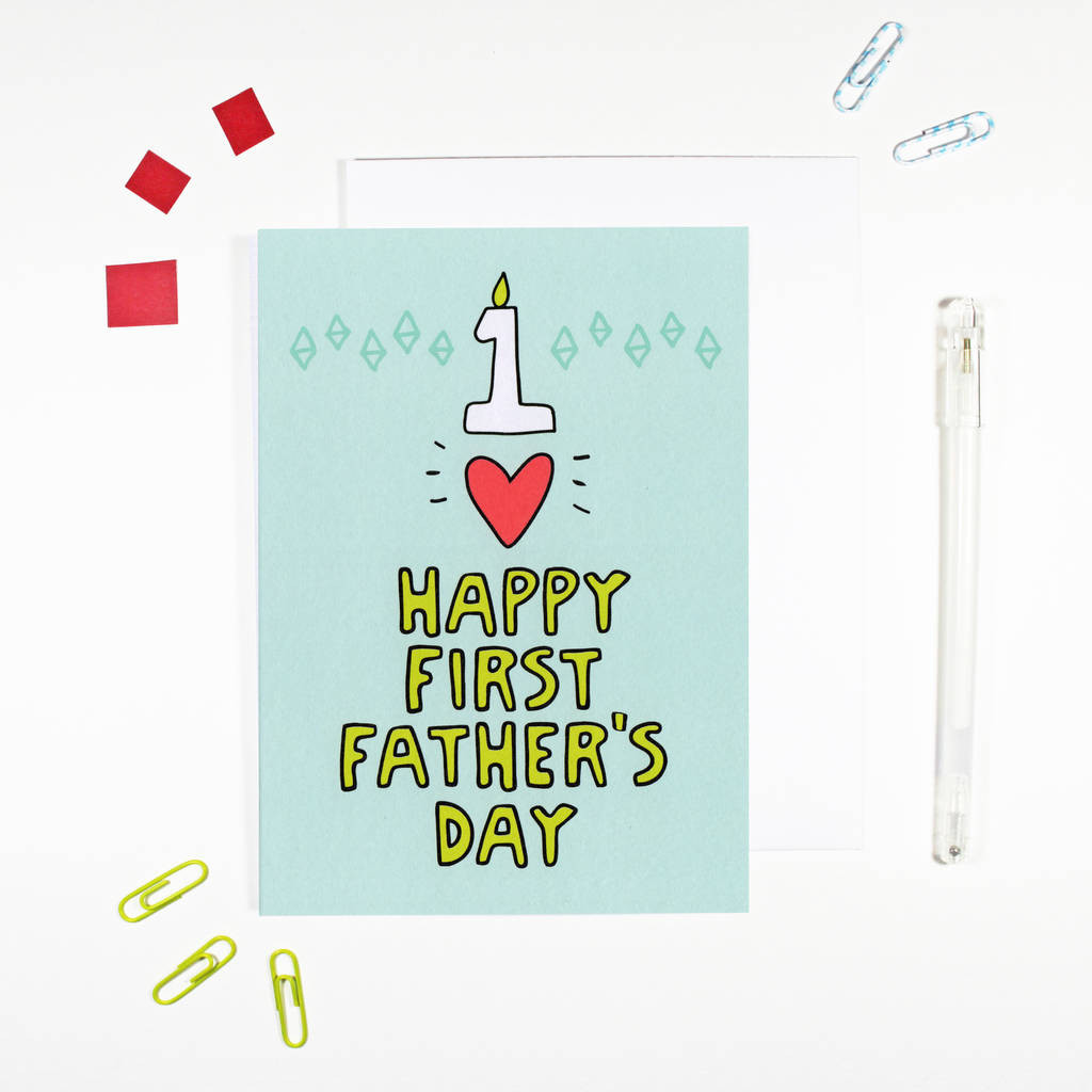 First Fathers Day Gifts 2020
 happy first father s day card by angela chick