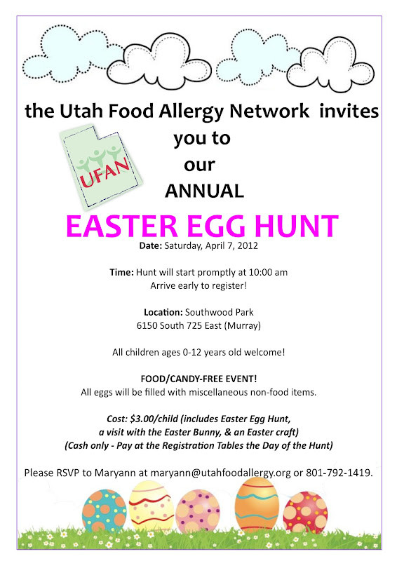 Food Network Easter Egg Hunt
 Willow Creek Pediatrics Utah Food Allergy Network Easter