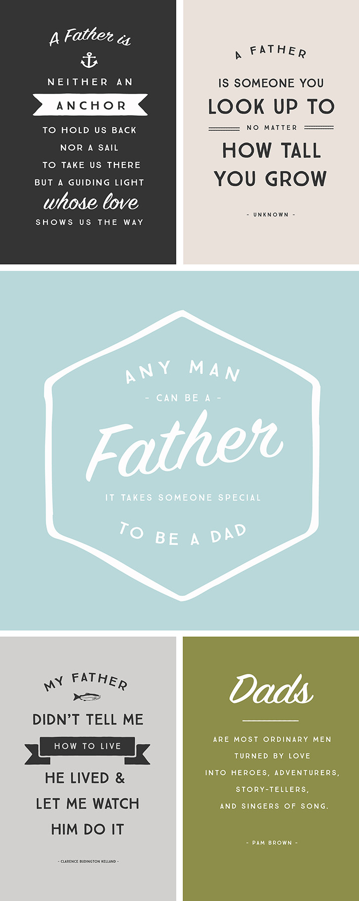 Free Fathers Day Quotes
 5 Inspirational Quotes for Father s Day