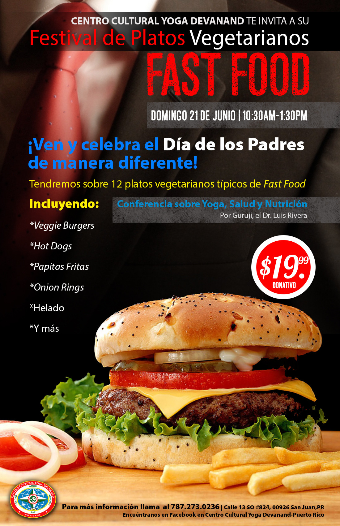 Free Food Fathers Day
 Ve arian Fast Food for Father’s Day