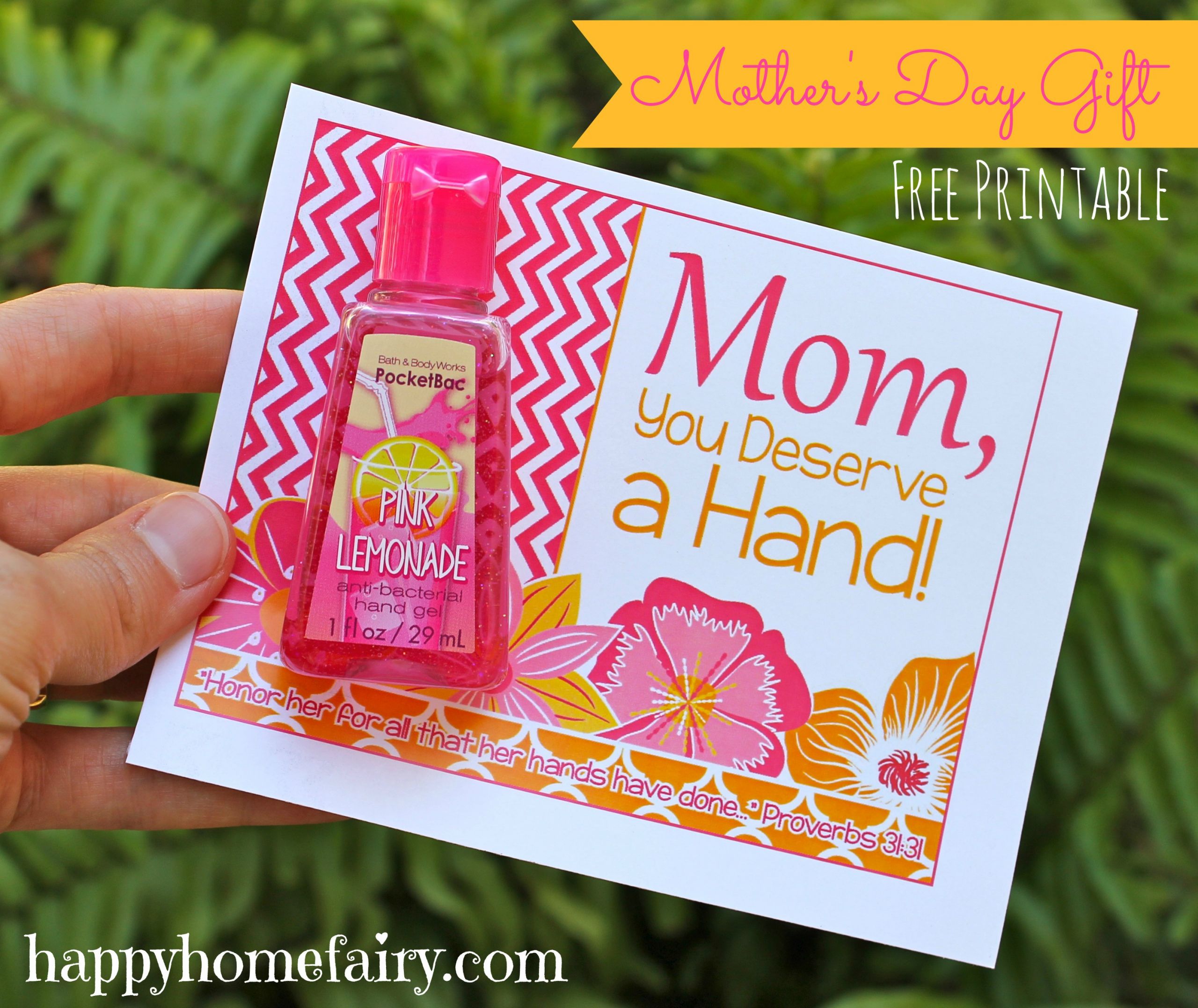 Free Mothers Day Ideas
 Easy Mother s Day Gift Idea FREE Printable Happy Home