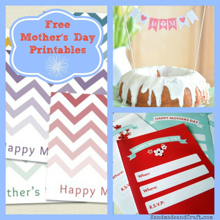 Free Mothers Day Ideas
 8 Free Mother’s Day Printables