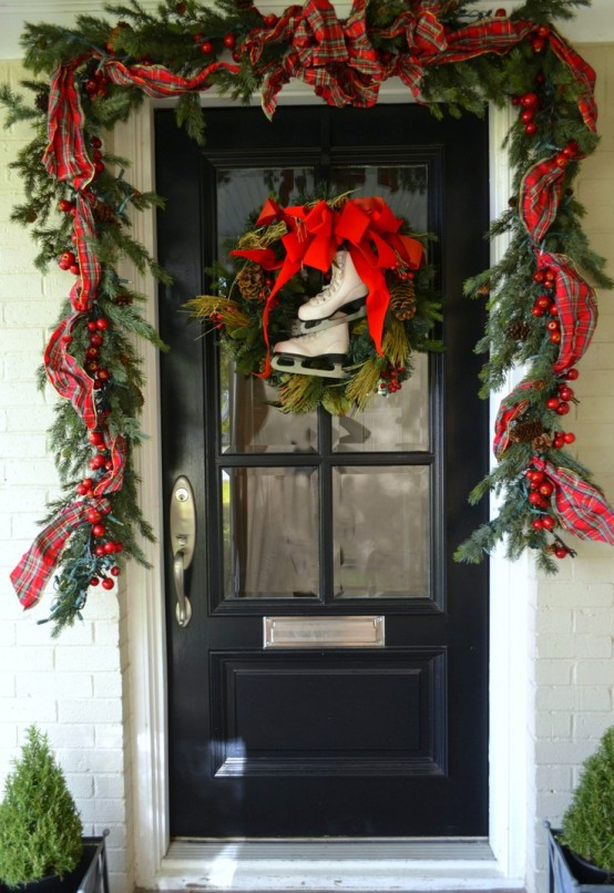 Front Door Christmas Decor Ideas
 57 Stunning Christmas Front Door Décor Ideas DigsDigs