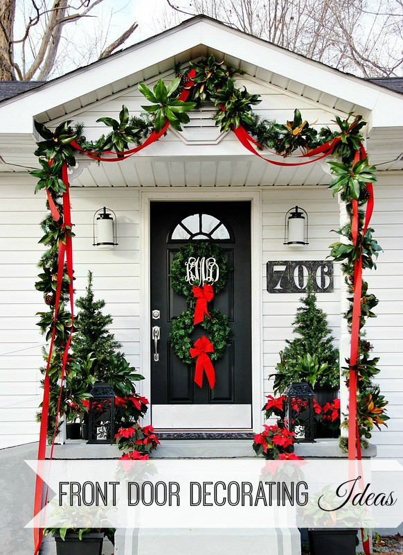 Front Door Christmas Decor Ideas
 Business In the Front Party in the Back Thistlewood Farm