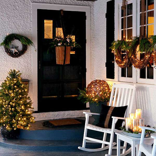 Front Porch Christmas Decorations
 Cool Decorating Ideas For Christmas Front Porch The Xerxes