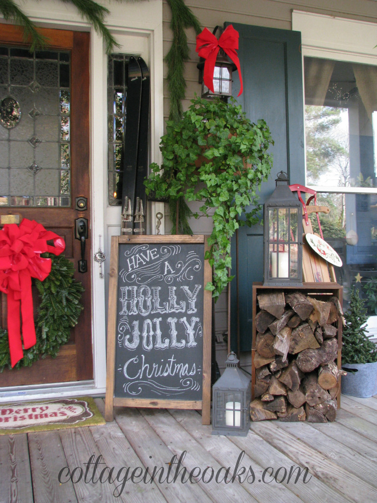 Front Porch Christmas Decorations
 Christmas Front Porch 2012 Cottage in the Oaks