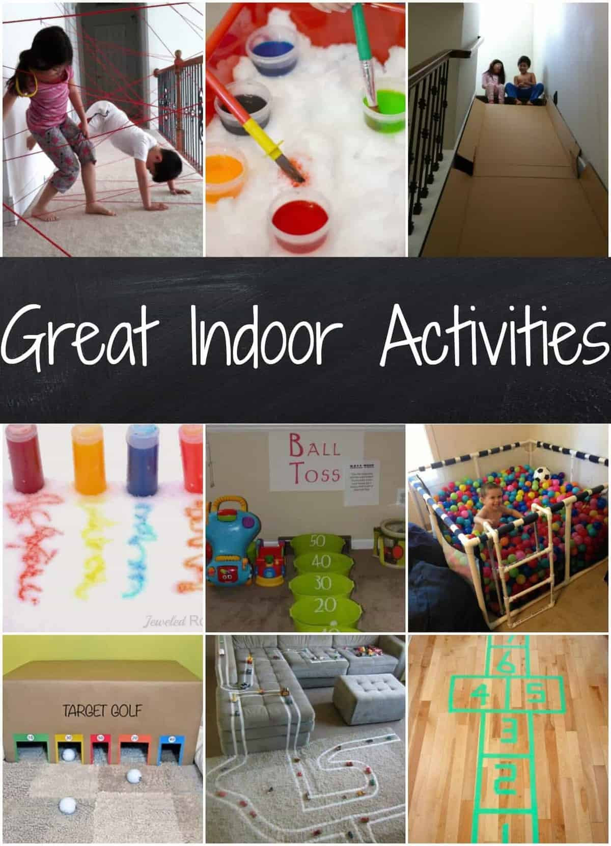 Fun Indoor Activities For Kids
 Easy Indoor Activities Rainy Day Activities Snow Day