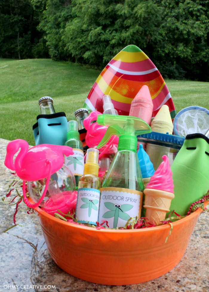 Fun Summer Gifts
 Summer Party Gift Basket Oh My Creative