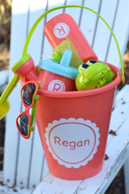 Fun Summer Gifts
 Personalized kids beach bucket t set NewlyWoodwards