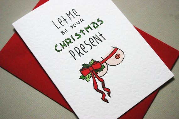 Funny Christmas Gifts For Boyfriend
 Boyfriend Christmas Card Funny naughty christmas card for