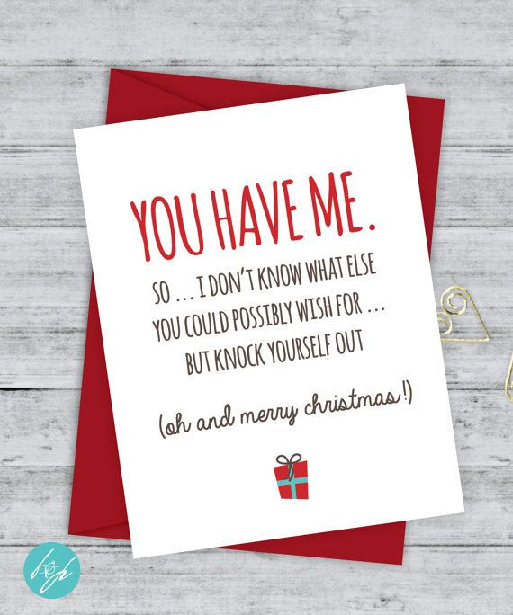 Funny Christmas Gifts For Boyfriend
 Boyfriend Card Funny Christmas Card Christmas Card Xmas