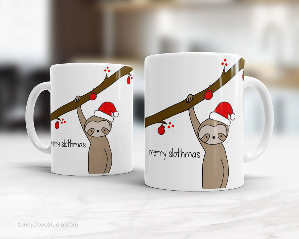 Funny Christmas Gifts For Friends
 Christmas Mug Funny Gift For Friend Her Him by SunnyDoveStudio