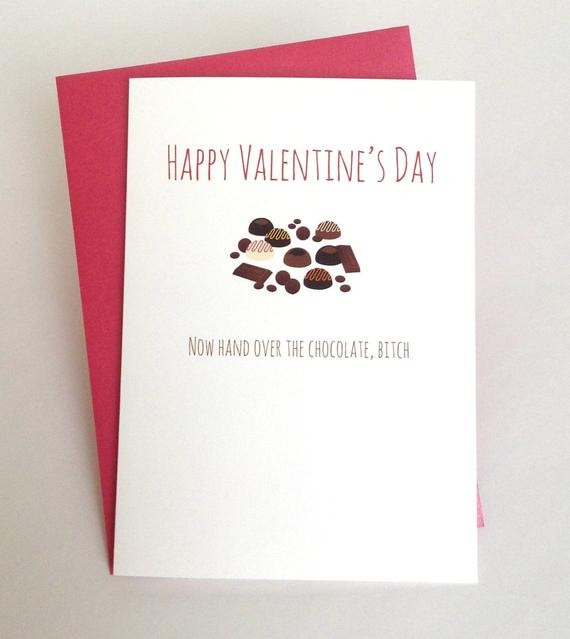 Funny Valentines Day Quotes For Friends
 Funny friend Valentine s Day card for best friends girl