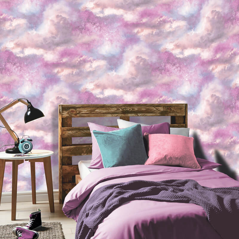 Galaxy Bedroom Wallpaper
 Arthouse Diamond Galaxy Purple Blush Glitter Wallpaper