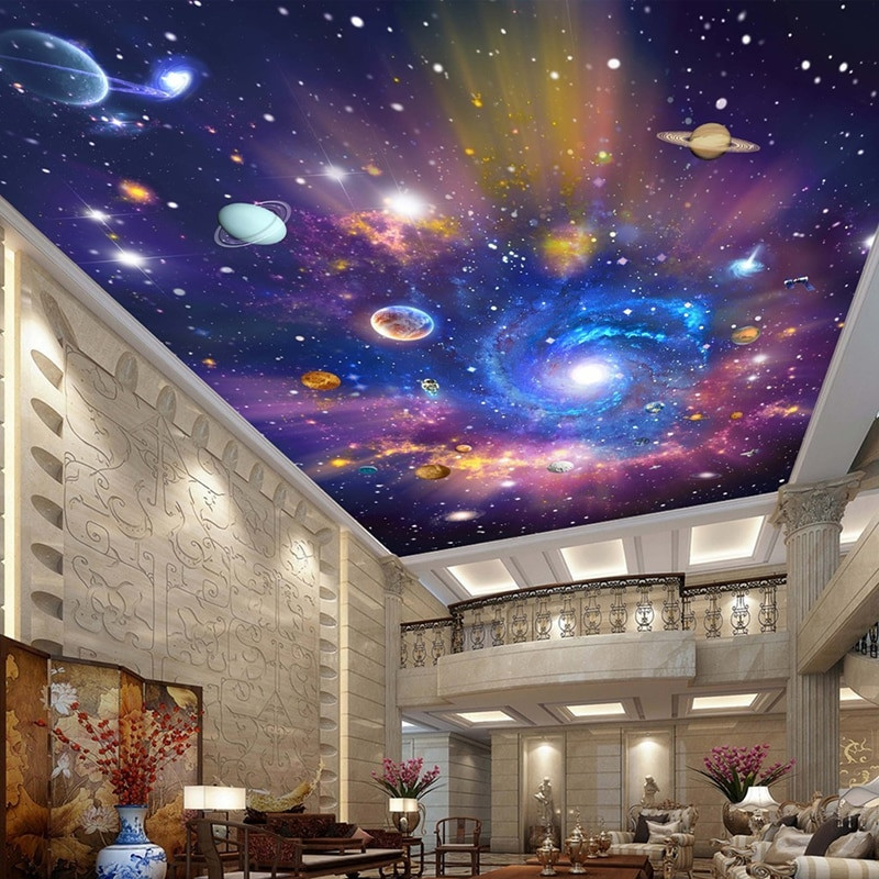 Galaxy Bedroom Wallpaper
 Custom 3D Wallpaper Star Universe Galaxy Room