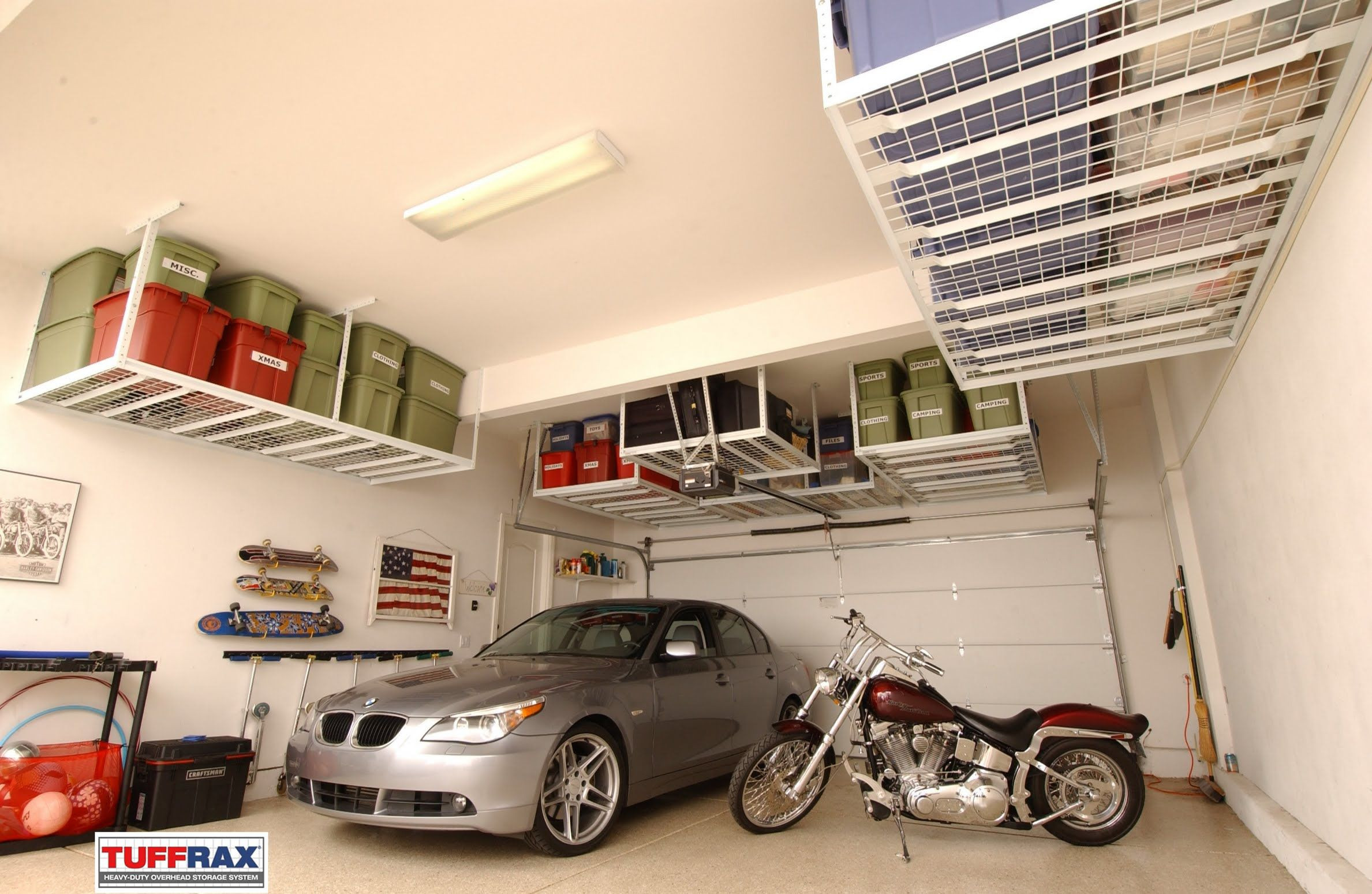 Garage Organization Home Depot
 Overhead Garage Storage Systems in 2019