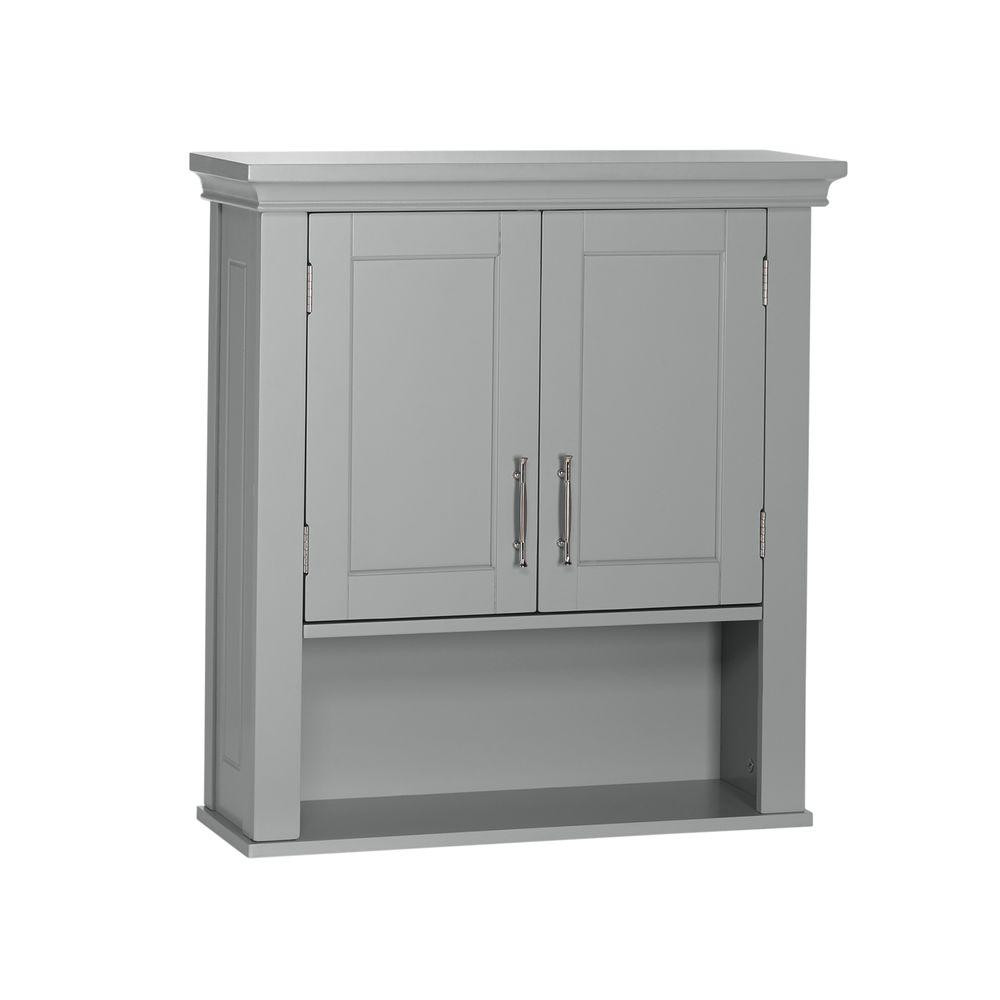 Gray Bathroom Wall Cabinet
 RiverRidge Home Somerset Collection 22 1 2 in W x 24 1 2