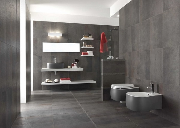 Grey Bathroom Tile Combinations
 Modern bathroom colors 50 Ideas how to decorate your