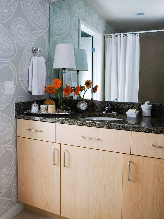 Grey Bathroom Tile Combinations
 10 Stylish Colored Bathrooms Modern Sleek binations