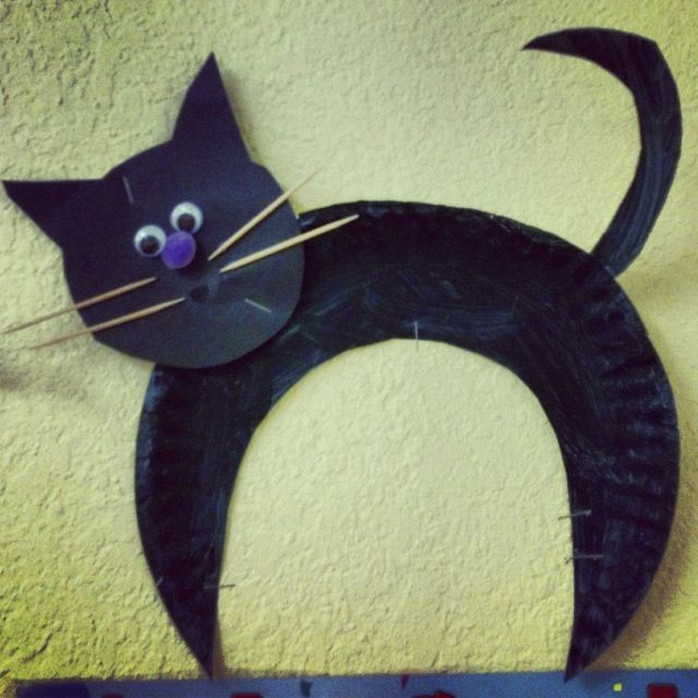 Halloween Art And Craft For Toddlers
 Black cat for halloween preschool activities