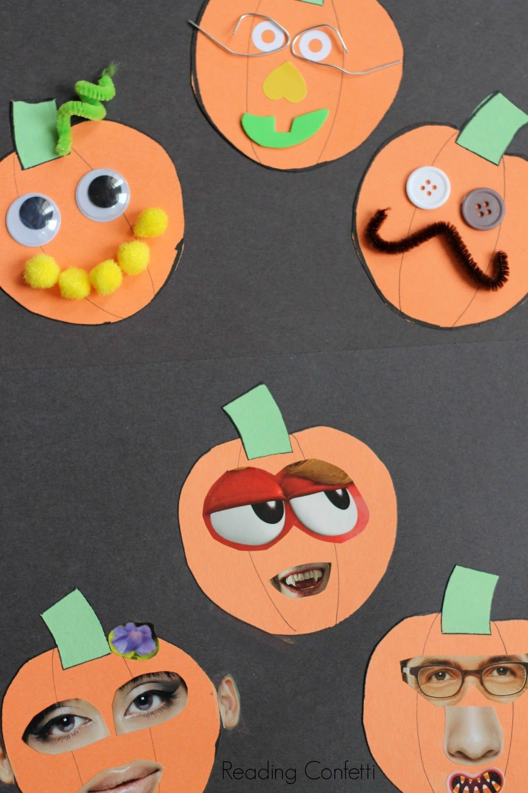 Halloween Art And Crafts For Preschoolers
 Easy jack o lantern collage craft for preschoolers