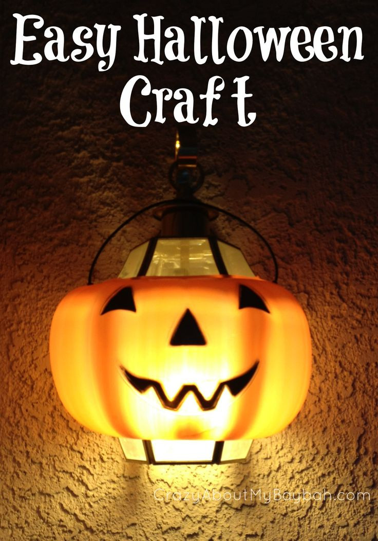 Halloween Porch Light Covers
 Easy Halloween Craft