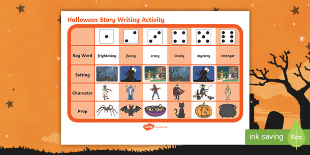 Halloween Story Ideas
 Editable Halloween Story Writing Ideas